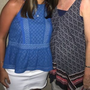 Cute blue tank top! Sugar lips, size S